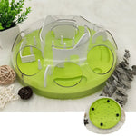 Challenging Maze Slow Feeder Cat Puzzle Box Training Toy - GreenFur