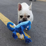 Chameleon Interactive Durable Squeaky Plush Dog Toy - GreenFur