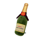 Champagne Glass Shape Soft Pet Squeaky Plush Dog Toy - GreenFur