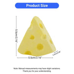 Cheese Shaped Hamster Chew Stone Edible Calcium Powder Dental Toy - GreenFur