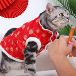 Cheongsam Warm Dog and Cat Jacket - GreenFur
