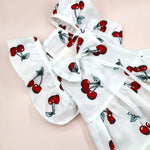 Cherry Print Pet Dress and Bow Tie Set - GreenFur