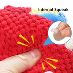 Chew Resistant Plush Parrot Dog Toy with Bite Sound - GreenFur