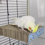 Chewable Corrugated Claw Grinding Cardboard Bird Platform - GreenFur