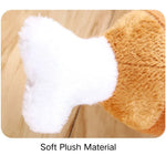 Chicken Leg Shape Squeaky Pet Plush Toys for Small Dogs - GreenFur