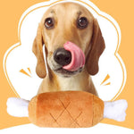 Chicken Leg Shape Squeaky Pet Plush Toys for Small Dogs - GreenFur