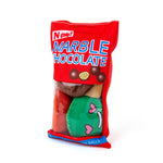 Chocolate Bean Plush Puzzle Dog Squeak Toy - GreenFur