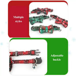Christmas Cat Collar Breakaway with Cute Bow Tie and Bell for Kitty - GreenFur