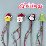 Christmas Cat Teaser Wand Holiday Interactive Toy for Cats - GreenFur
