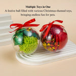 Christmas Cat Toy Set Plush Ball and Interactive Holiday Collection - GreenFur