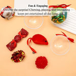 Christmas Cat Toy Set Plush Ball and Interactive Holiday Collection - GreenFur