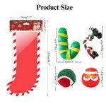 Christmas Dog Toy Gift Box Rope and Santa - GreenFur