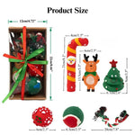 Christmas Dog Toy Gift Box Set Rope Balls and Figures - GreenFur