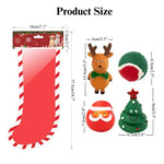 Christmas Dog Toy Gift Box Vinly Tree and Santa - GreenFur