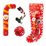 Christmas Dog Toy Gift Set Rope and Candy Cane - GreenFur