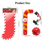 Christmas Dog Toy Gift Set Rope and Candy Cane - GreenFur