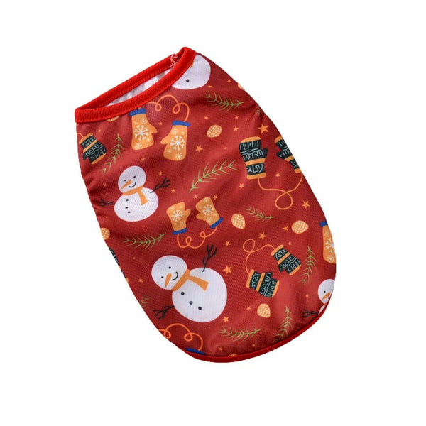 Christmas Dog Vest Cartoon Pet Clothes for Small Dogs - GreenFur