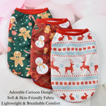 Christmas Dog Vest Cartoon Pet Clothes for Small Dogs - GreenFur