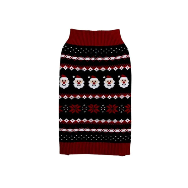 Christmas Festival Clothes Acrylic Santa Claus Dog Cat Sweater - GreenFur