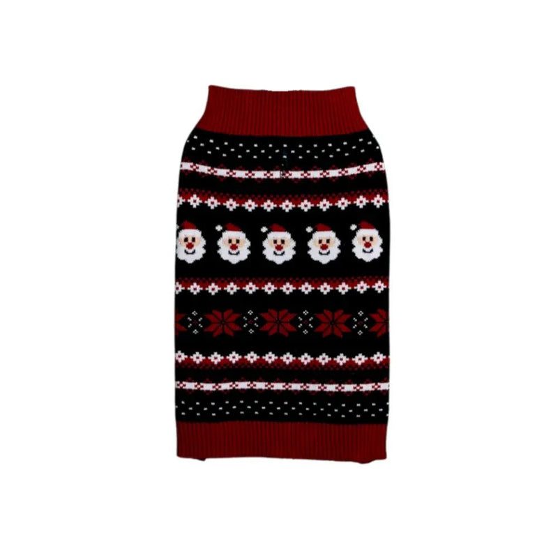 Christmas Festival Clothes Acrylic Santa Claus Dog Cat Sweater - GreenFur