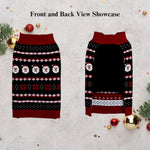 Christmas Festival Clothes Acrylic Santa Claus Dog Cat Sweater - GreenFur