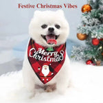 Christmas Pet Bandana Triangle Scarf for Dogs and Cats - GreenFur