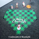Christmas Pet Bandana Triangle Scarf for Dogs and Cats - GreenFur