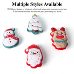 Christmas Plush Cat Toy Set Santa Claus Chew Play - GreenFur