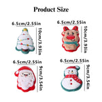 Christmas Plush Cat Toy Set Santa Claus Chew Play - GreenFur