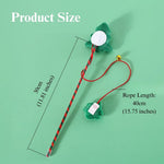 Christmas Plush Cat Wand Toy Santa Reindeer Snowman Tree Design - GreenFur