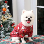 Christmas - Printed Fleece - Lined Sweatshirt for Medium to Large Dogs - GreenFur