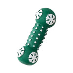 Christmas Squeaky Dog Toys Snowflake Bone and Bowling Pin - GreenFur