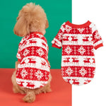 Christmas - Themed Snowflake Coral Fleece Pet Hoodie for Dogs - GreenFur