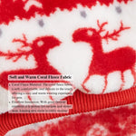 Christmas - Themed Snowflake Coral Fleece Pet Hoodie for Dogs - GreenFur