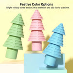 Christmas Tree Shaped TPR Chew Stick Toy for Dogs - GreenFur