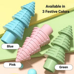 Christmas Tree Shaped TPR Chew Stick Toy for Dogs - GreenFur