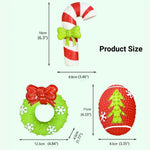 Christmas Vinly Squeaky Chew Toys for Dogs - GreenFur