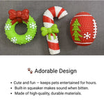 Christmas Vinly Squeaky Chew Toys for Dogs - GreenFur
