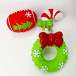 Christmas Vinly Squeaky Chew Toys for Dogs - GreenFur