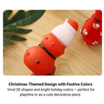 Christmas Vinyl Squeaky Dog Toy Santa and Tree - GreenFur