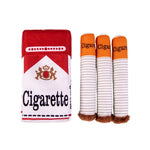 Cigarette Box Plush Dog Toy Set with Squeaker - GreenFur