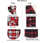 Classic Soft Plaid Clothes Cat Shirt T-Shirt - GreenFur