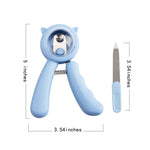 Clear Baffle Design Splash Proof Pet Nail Clipper - GreenFur