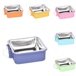 Clip - On Cage Feeder Stainless Steel Pet Bowl - GreenFur