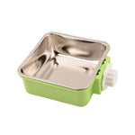 Clip - On Cage Feeder Stainless Steel Pet Bowl - GreenFur