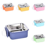 Clip - On Cage Feeder Stainless Steel Pet Bowl - GreenFur