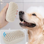 Clover Head Pet Bath Massage Brush Eco Friendly Wheat Straw Handle - GreenFur