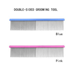 Coarse Comb Teeth Tapered Stainless Steel Finer Pins Pet Comb - GreenFur