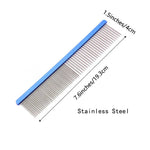 Coarse Comb Teeth Tapered Stainless Steel Finer Pins Pet Comb - GreenFur