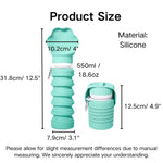 Collapsible and Foldable Portable Silicone Pet Water Bottle - GreenFur